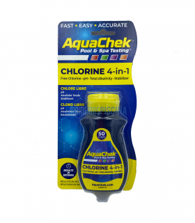 Strisce analitiche Aquachek Cloro, pH, alcalinità e acido cianurico