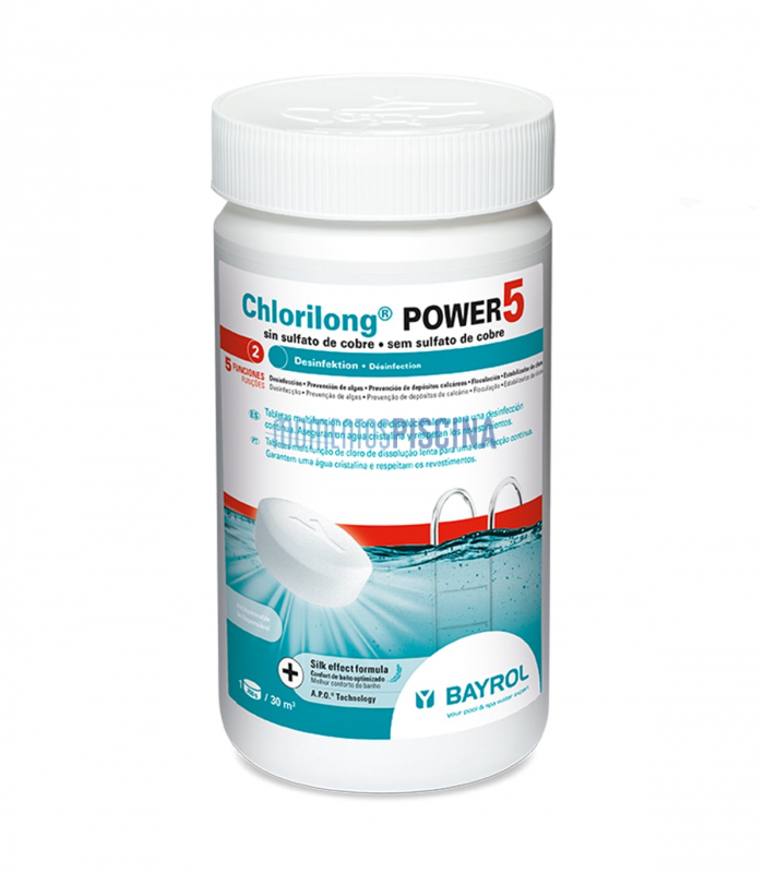 Comprimés de chlore multiaction Chlorilong power 5