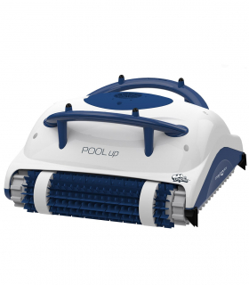 A mit Caddy Dolphin E40i Poolroboter Poolsauger mit Aktivbürste und Filterkorb