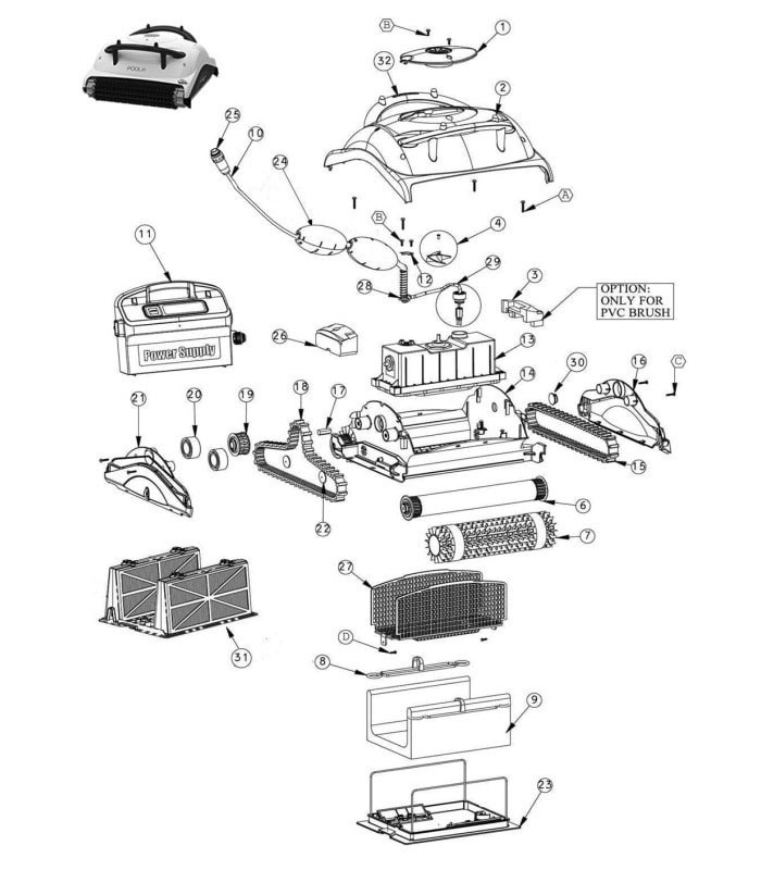 dolphin dx3 replacement parts