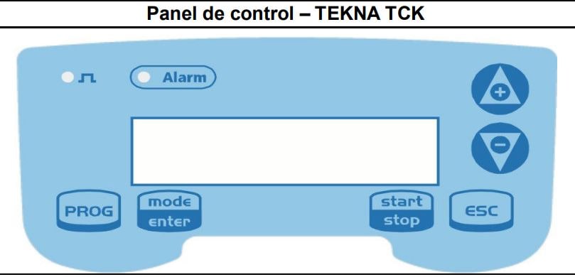Pannello di controllo della pompa TCK